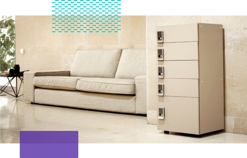 Buzón inteligente Citibox instalado en un portal de una comunidad de vecinos